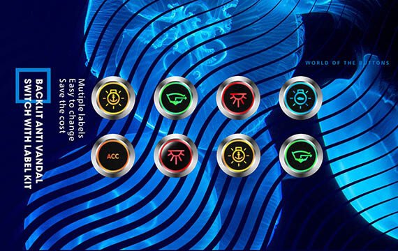 16mm anti vandal switch manufacturer from China