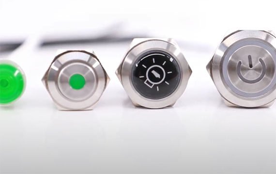 16mm anti vandal switch selection