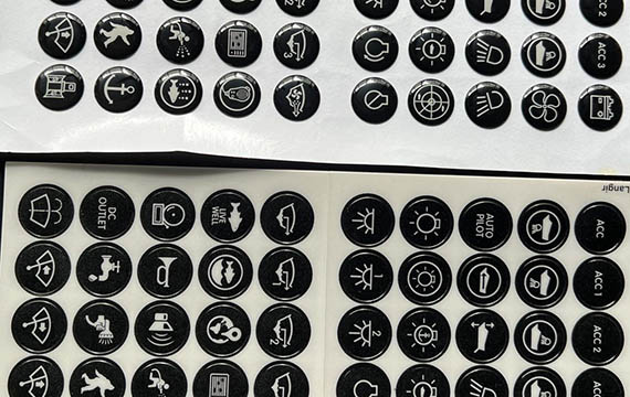 8-19mm Anti Vandal Switch Label Kit