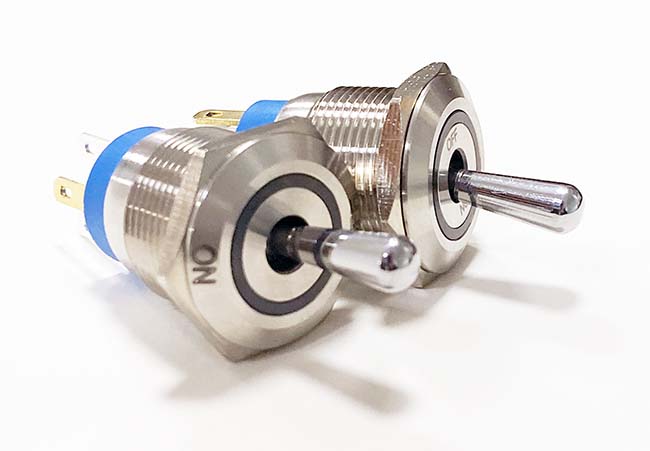 2-Metal 19mm Toggle Switch