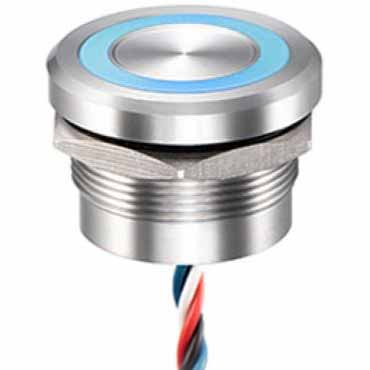 stainless steel push button piezo switch