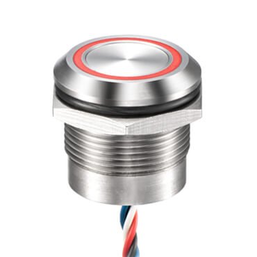silver push button piezo