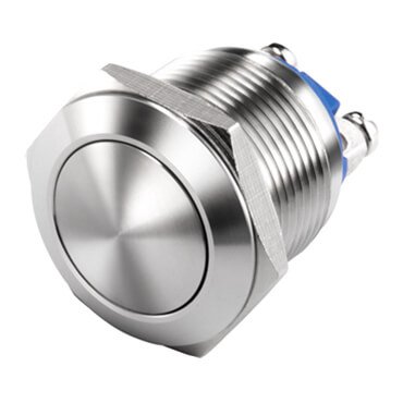 nickel push button switch flat