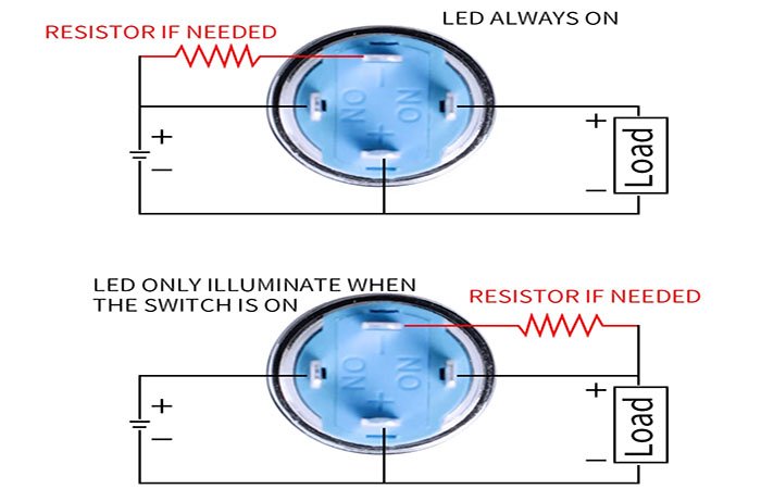 Circuit Diagram of 12V LED Switch