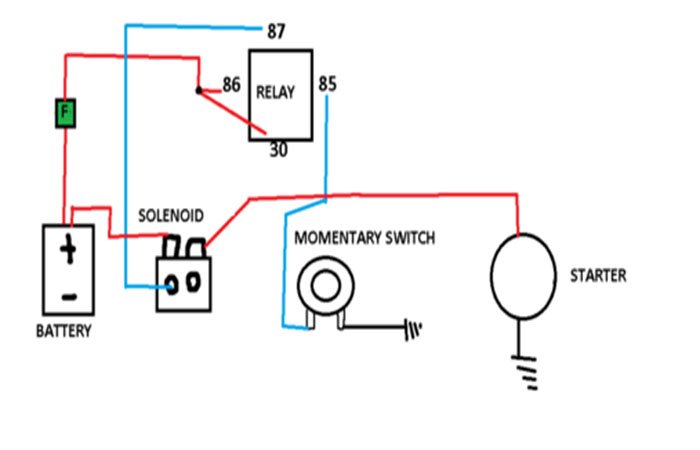 Circuit Diagram of Momentary Switch