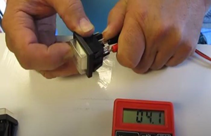 test the toggle switch