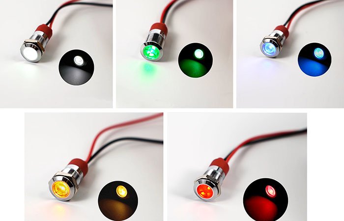 led indicator light Metal